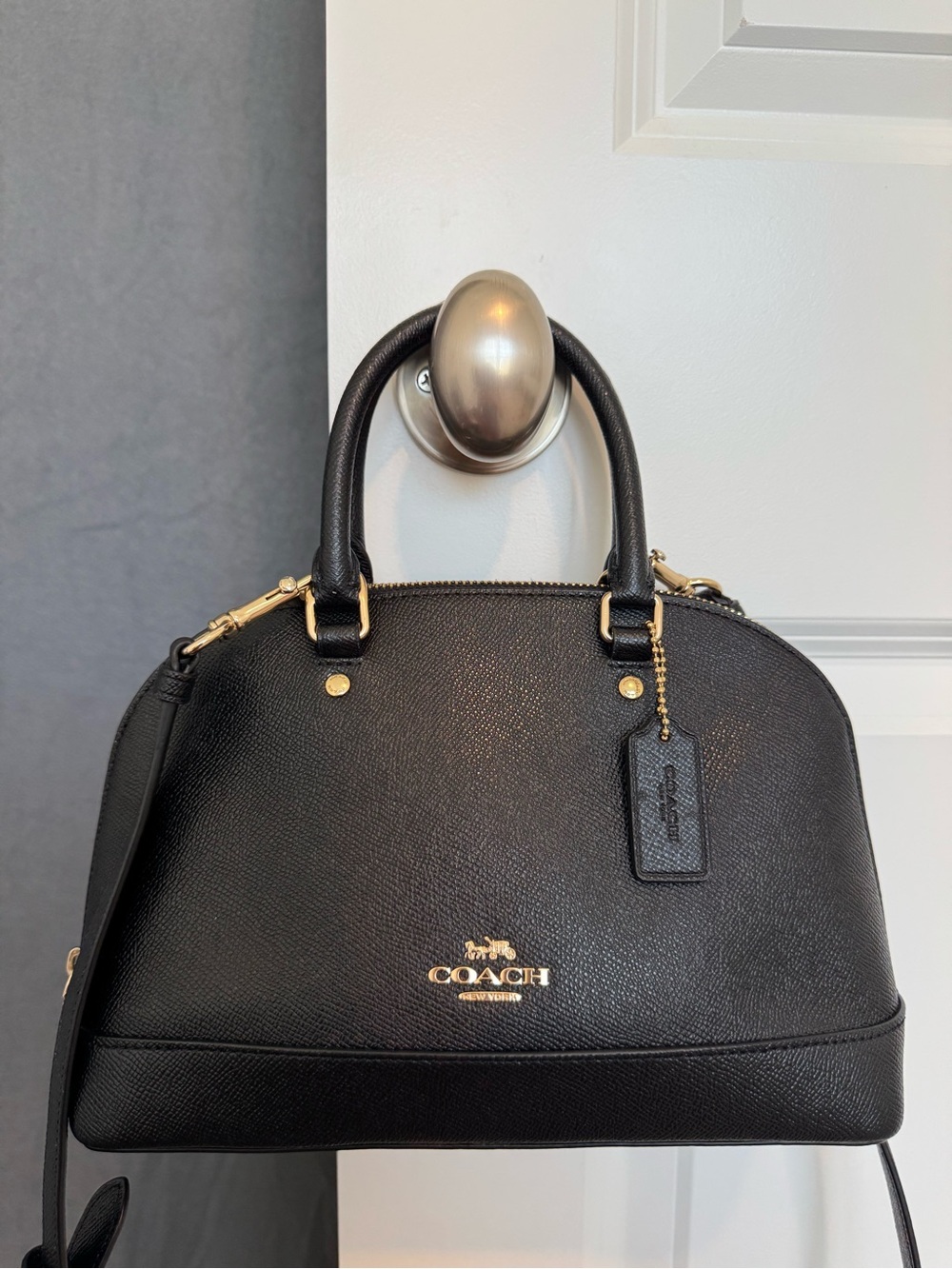 Coach Black Leather Sierra Satchel NWOT